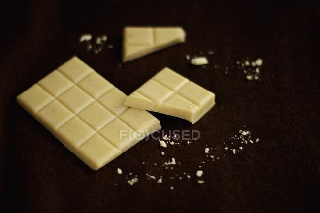 Hausgemachte weiße Vanilleschokolade — Stockfoto