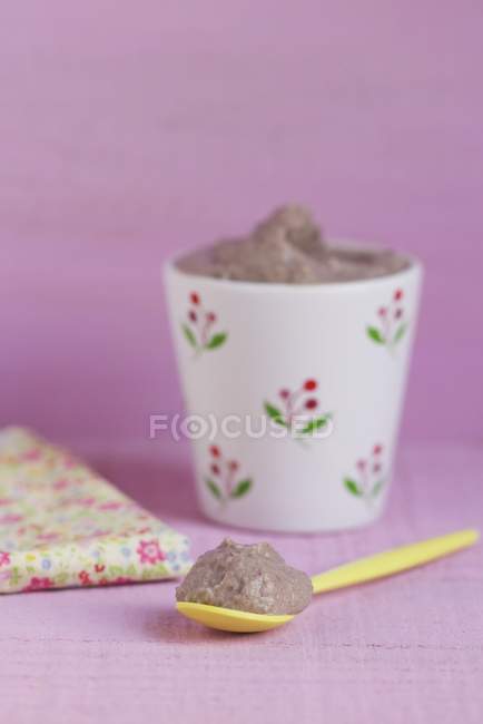 Crema di fagioli dolci — Foto stock