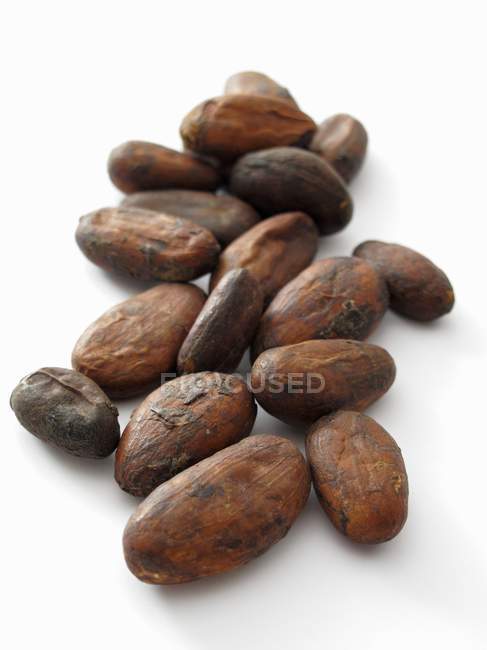 Fagioli di cacao crudi — Foto stock