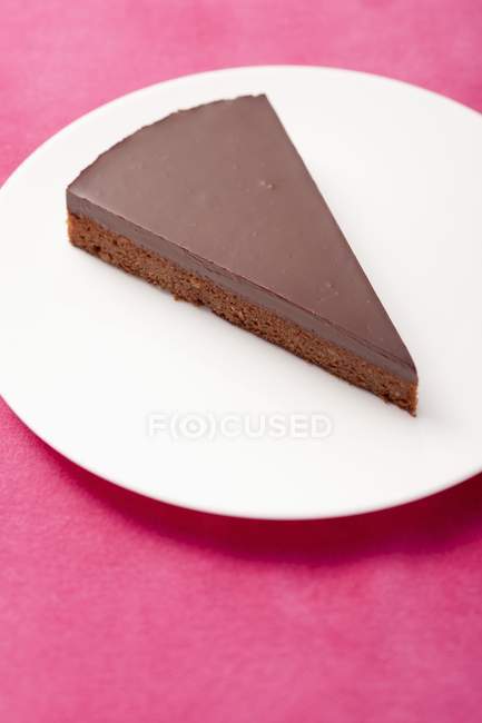 Pedazo de tarta de chocolate - foto de stock