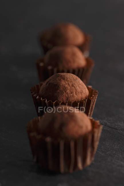 Noisette truffle pralines — Stock Photo