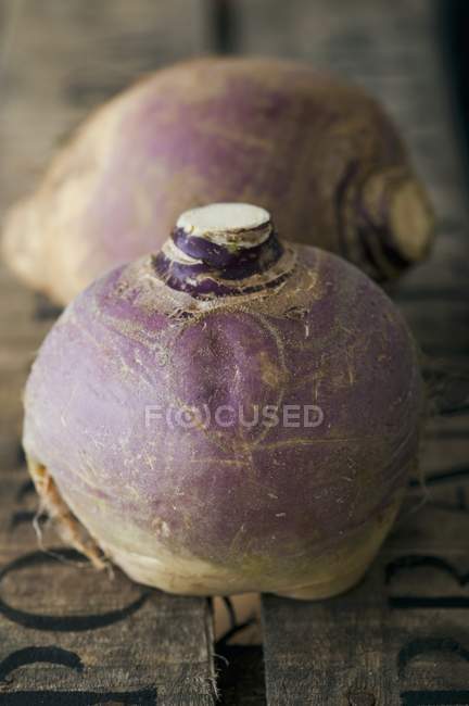 Fresh purple turnips — Stock Photo