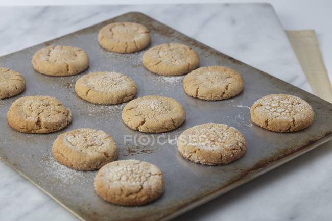 Biscuits au sucre frais au four — Photo de stock