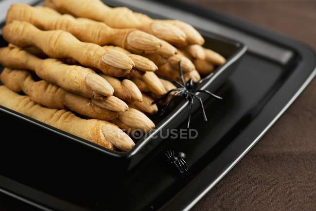 Gruesome almond fingers — Stock Photo