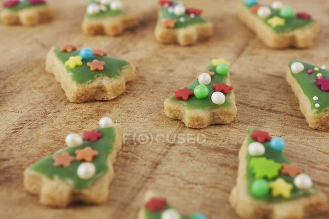 Biscotti decorati per Natale — Foto stock