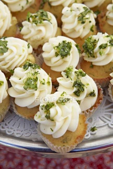 Cheese and Parsley Cupcakes — Stock Photo
