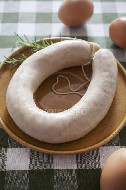 Butifarra spanish fresh pork sausage — Stock Photo