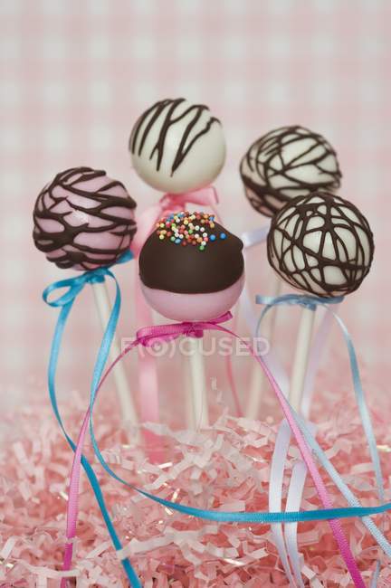 Cake pops for party — Stock Photo