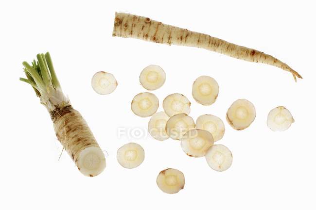 Parsley root in slices — Stock Photo