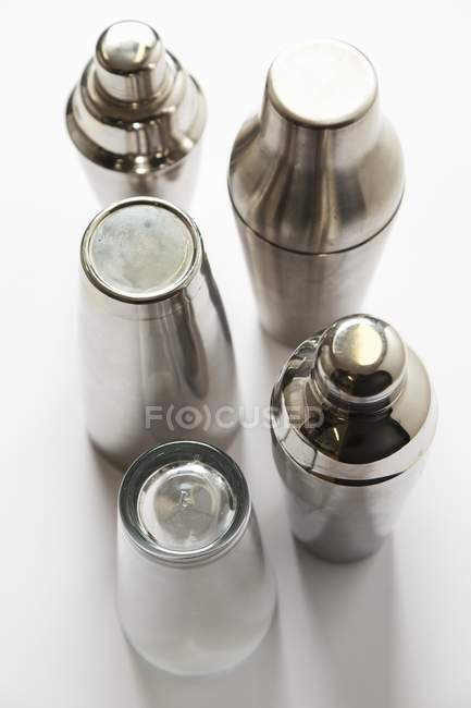 Various cocktail shakers — Stock Photo
