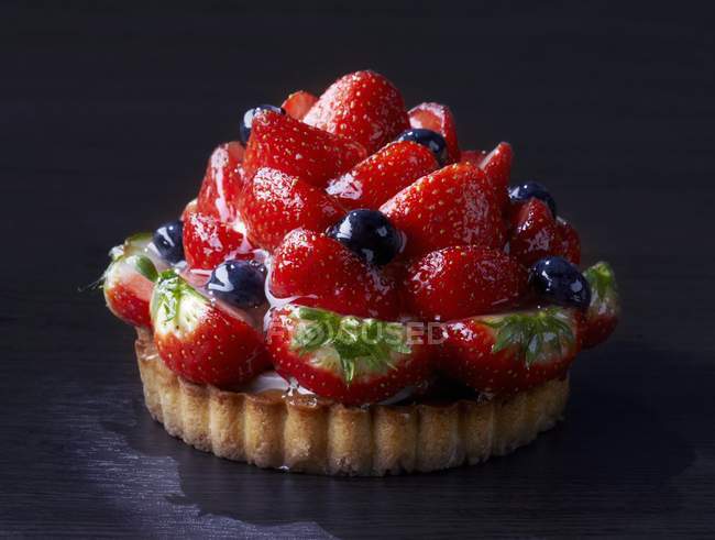 Tartlette aux fraises juteuse — Photo de stock