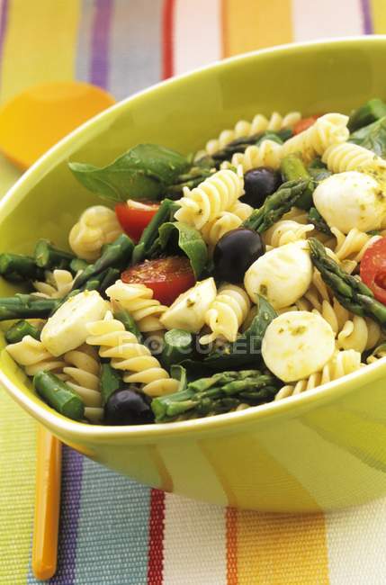 Fusilli pasta salad — Stock Photo