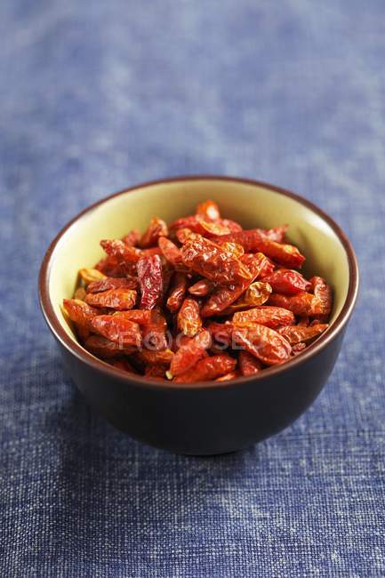 Dried chili peppers — Stock Photo