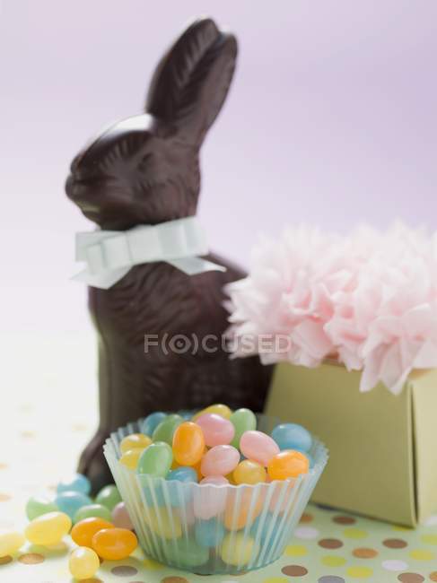 Coniglietto di Pasqua al cioccolato — Foto stock