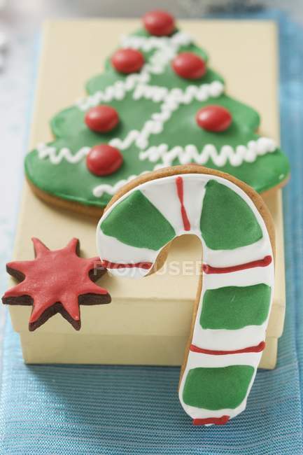 Ассорти рождественское печенье — стоковое фото
