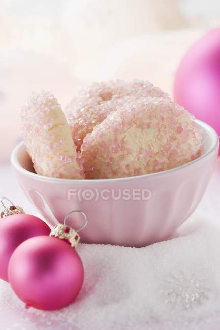 Weihnachtsgebäck mit Zucker — Stockfoto