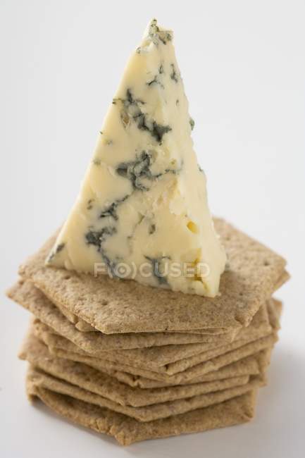 Pièce de fromage bleu — Photo de stock