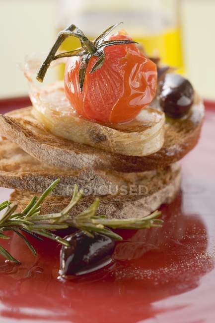 Pomodoro ciliegia fritto — Foto stock
