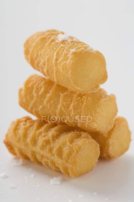 Potato croquettes with salt — Stock Photo