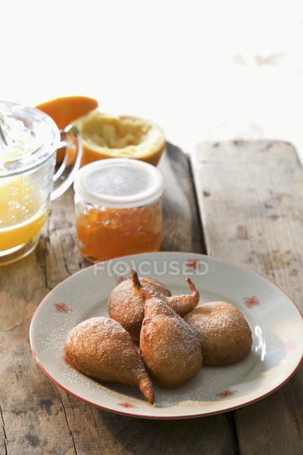 Doughnuts filled with marmalade — Stock Photo