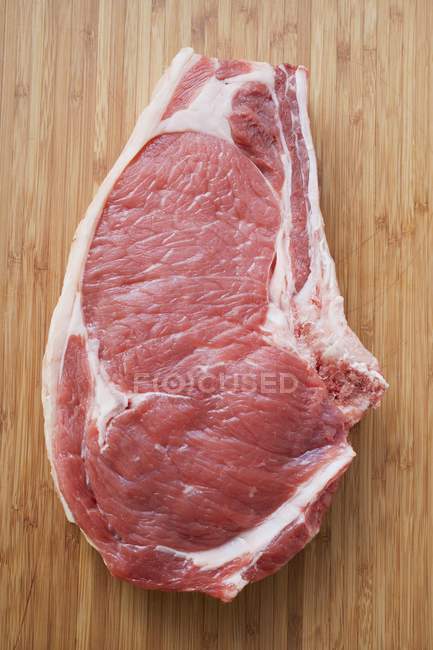 Fresh raw beef chop — Stock Photo