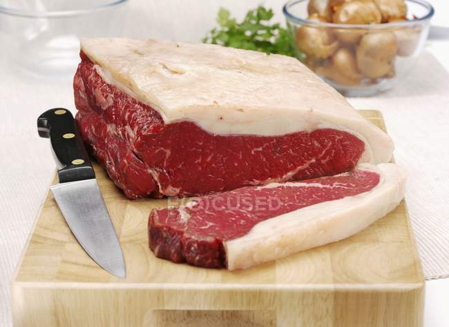 Raw Sirloin of beef — Stock Photo