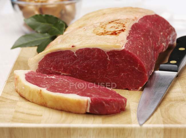 Raw Sirloin of beef — Stock Photo