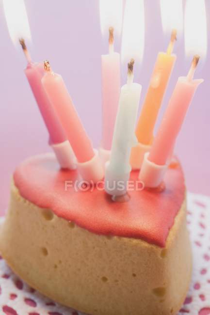 Small birthday cake — Stock Photo