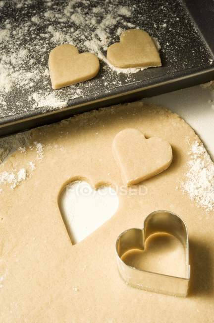 Biscuits en forme de cœur — Photo de stock