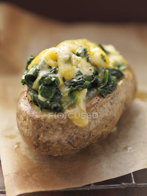 Twice-baked potato — Stock Photo