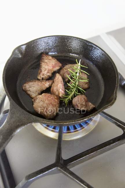 Carne de res Wagyu con romero - foto de stock
