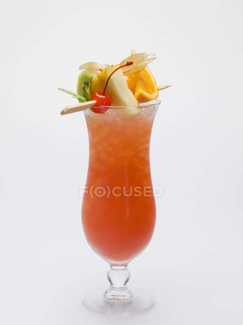 Cocktail on white background — Stock Photo
