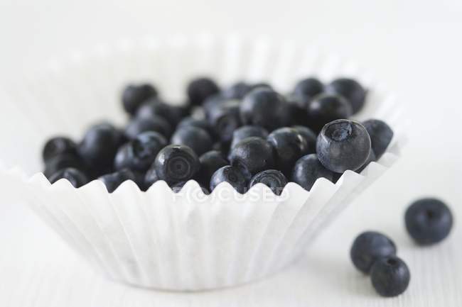Blueberries in Paper Cup — Stock Photo