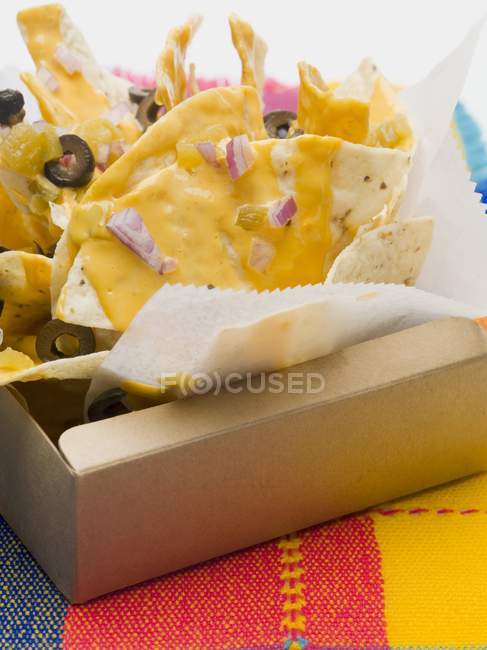 Tortilla Chips mit Käse — Stockfoto
