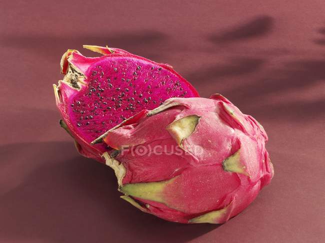 Halved pink pitahaya — Stock Photo