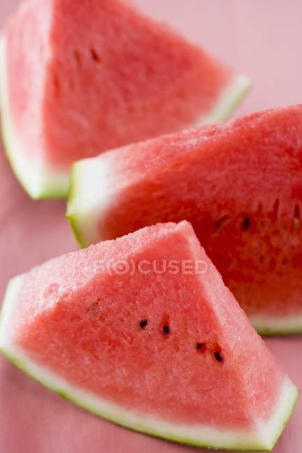 Frische Stücke Wassermelone — Stockfoto