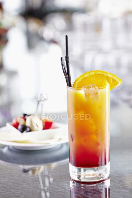 Campari Orange en verre — Photo de stock