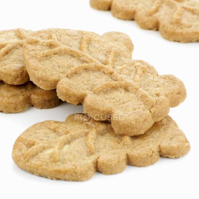 Several almond biscuits — Stock Photo