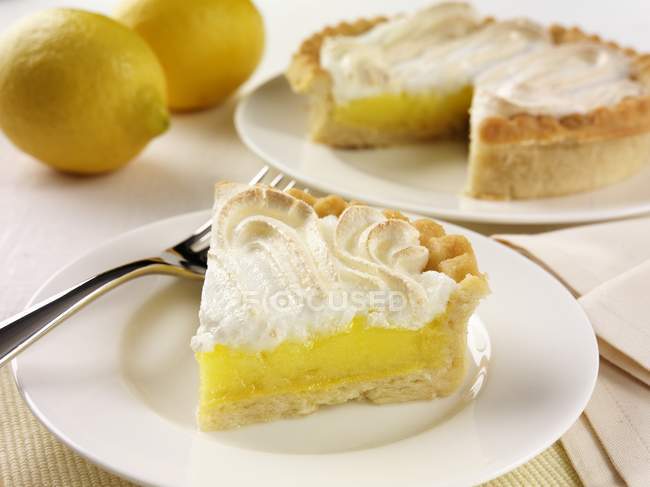Torta de merengue de limão — Fotografia de Stock
