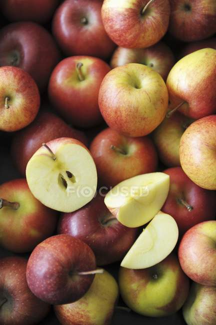 Pommes rouges mûres — Photo de stock