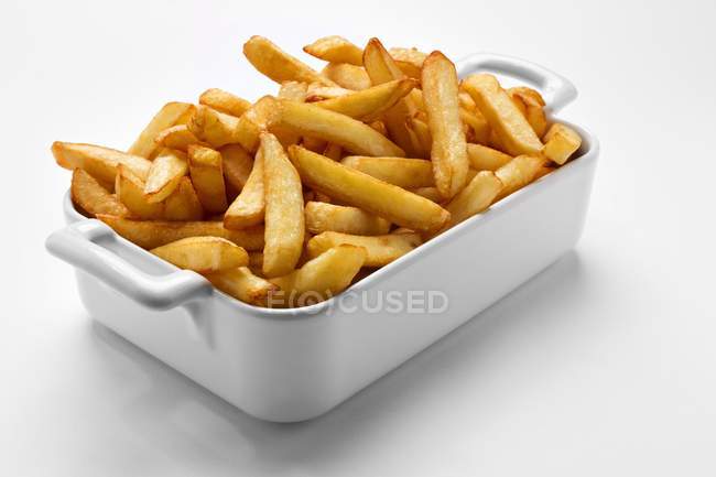 Французька картопля в блюдо — стокове фото