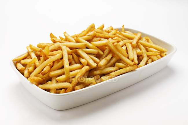 French fries in dish — Stock Photo