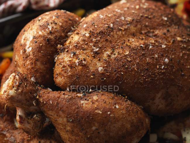 Pollo al pimiento asado - foto de stock