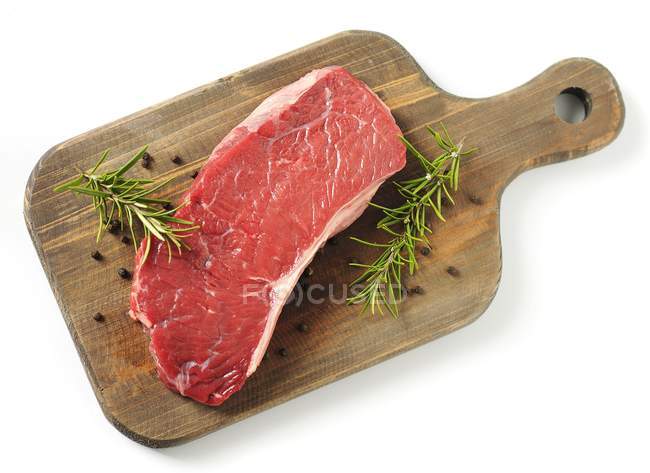 Carne scamosciata cruda — Foto stock