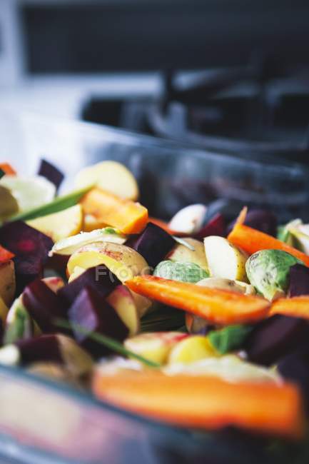 Vegetable bake with carrots — Stock Photo