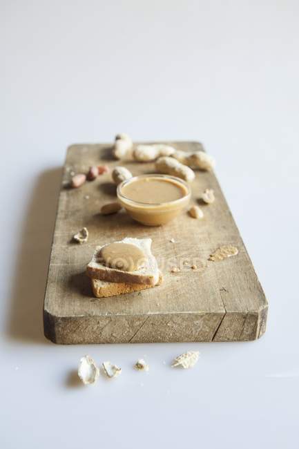 Toasts garnis de beurre — Photo de stock