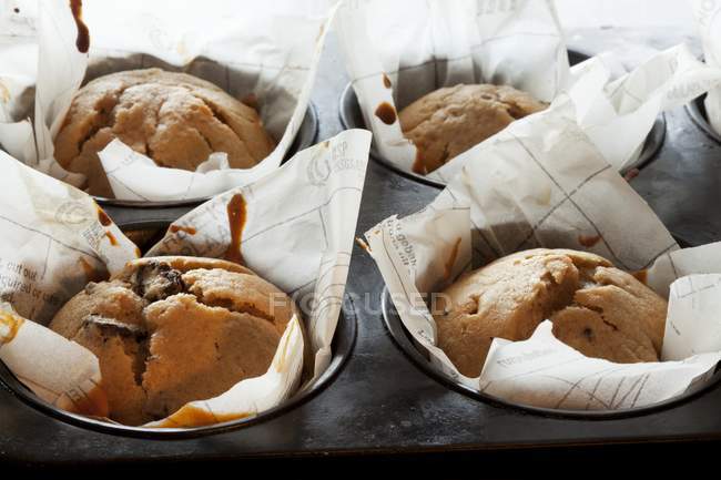 Muffins de baunilha e cranberry — Fotografia de Stock
