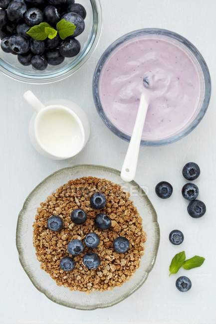 Tigela de cereal crocante café da manhã — Fotografia de Stock