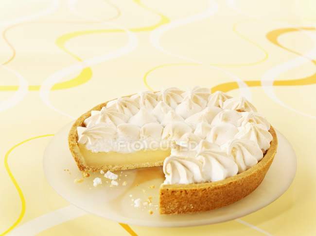 Torta de merengue de limão caseiro — Fotografia de Stock