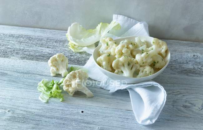 Cauliflower in a creamy sauce — Stock Photo